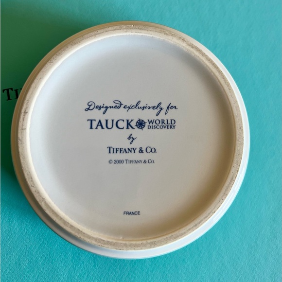 TIFFANY & CO Porcelain Lidded Trinket Box Designed for Tauck World France - Picture 8 of 12